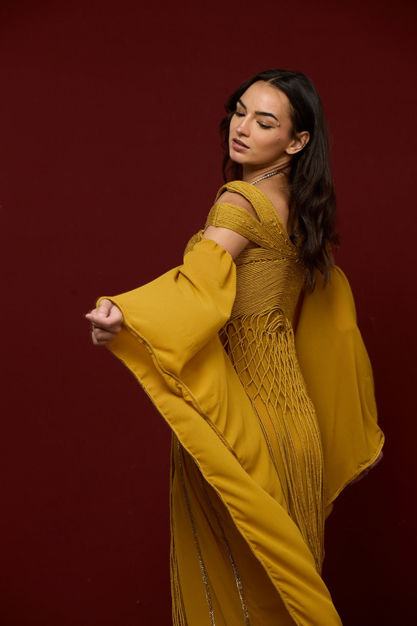 Available on Pre Order - Golden Dunes Premium Kaftan